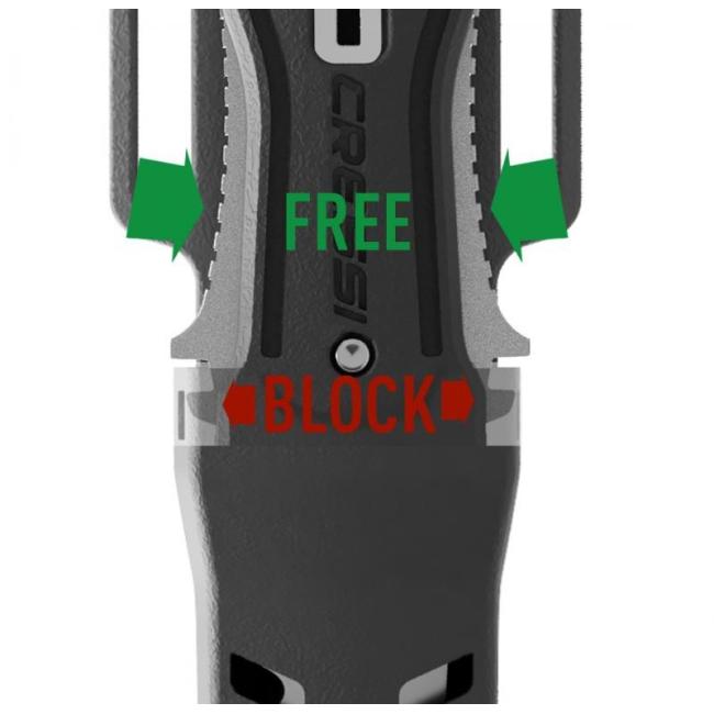 CUCHILLO LIZARD NEGRO CRESSI