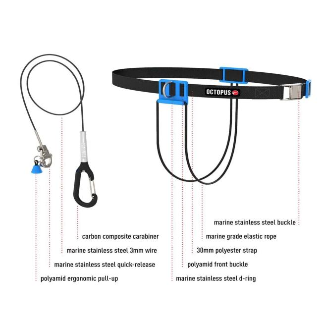 CNF LANYARD CON CINTURON OCTOPUS FREEDIVING