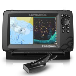 SONDA GPS HOOK REVEAL 7 LOWRANCE + TRANSDUCTOR HDI 83/200