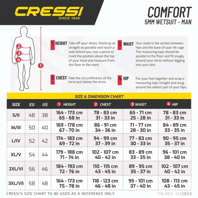 TRAJE COMFORT 2024 HOMBRE 5MM CRESSI