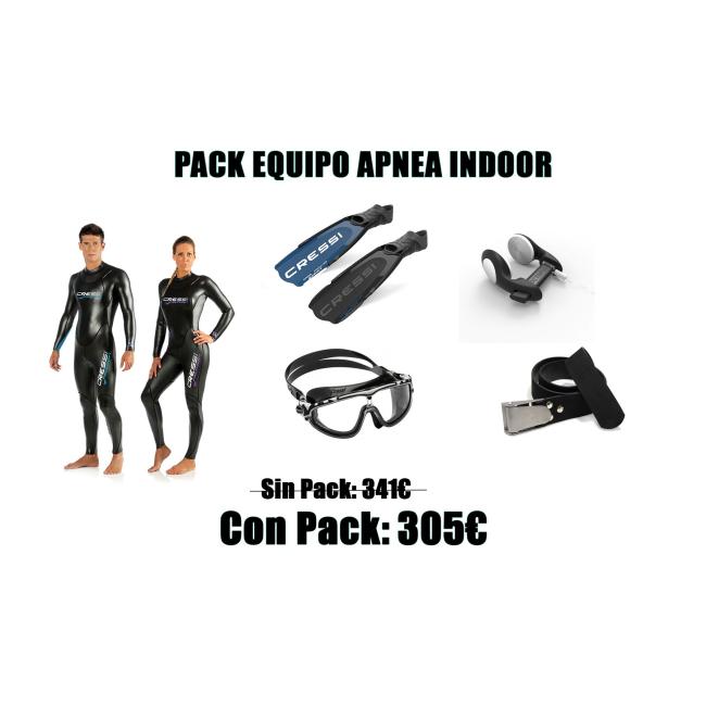PACK EQUIPO APNEA INDOOR