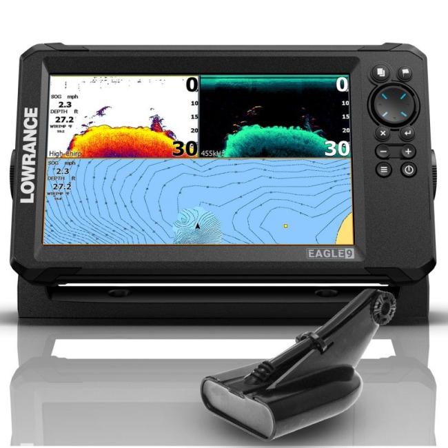 SONDA GPS EAGLE 7 LOWRANCE + TRANSDUCTOR HDI 50/200 600w DOWNSCAN