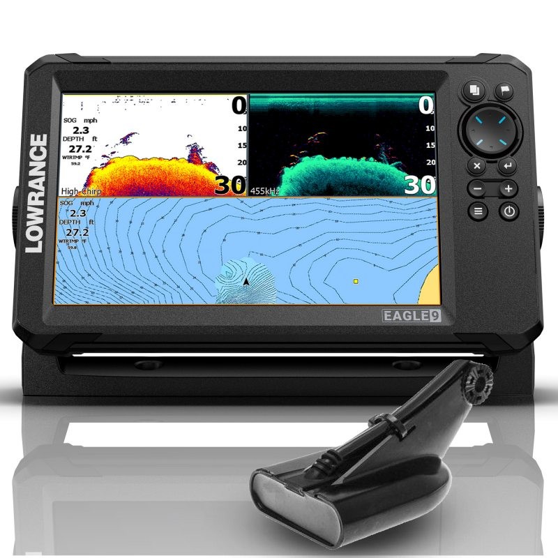 SONDA GPS EAGLE 7 LOWRANCE + TRANSDUCTOR HDI 50/200 600w DOWNSCAN