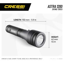 LINTERNA ASTRA 1200 CRESSI