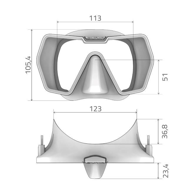 MASCARA DRAKE ANTIFOG SALVIMAR