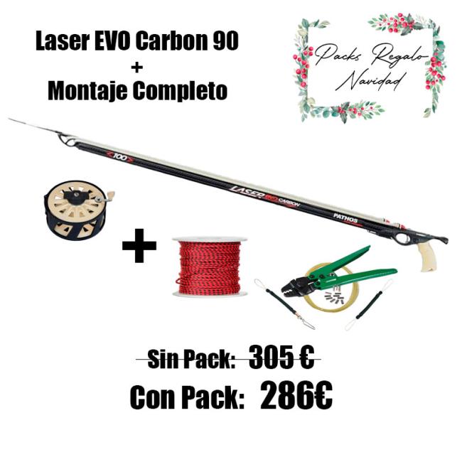 PACK LASER EVO CARBON 90 + MONTAJE COMPLETO