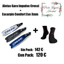PACK ALETAS GARA IMPULSE + ESCARPINES COMFORT EVO 3MM