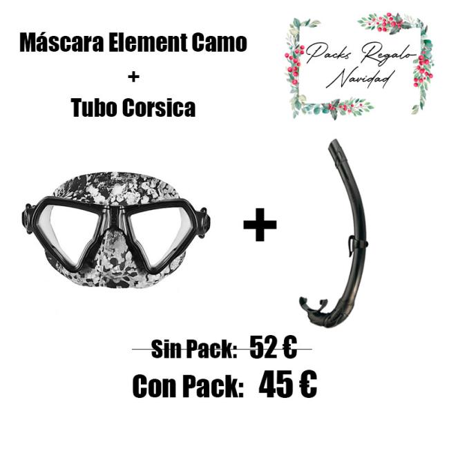 PACK MASCARA ELEMENT CAMUFLAJE + TUBO CORSICA