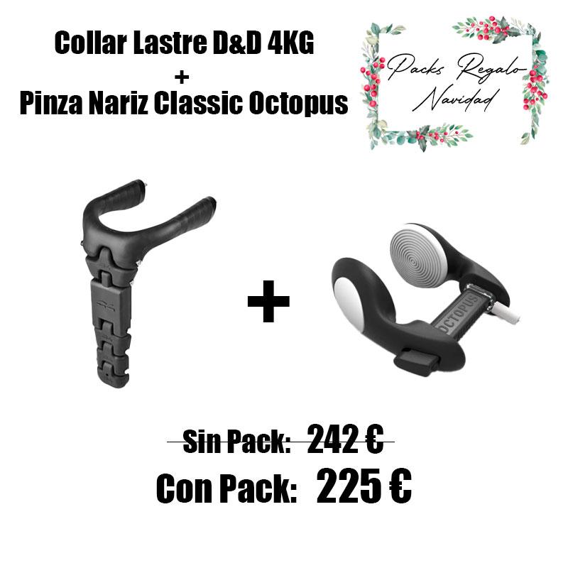 PACK COLLAR LASTRE D&D C4 + PINZA OCTOPUS FREEDIVING
