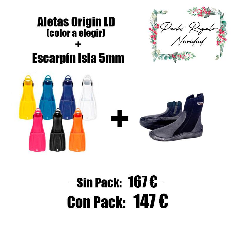PACK ALETAS ORIGIN LD + ESCARPINES ISLA 5MM