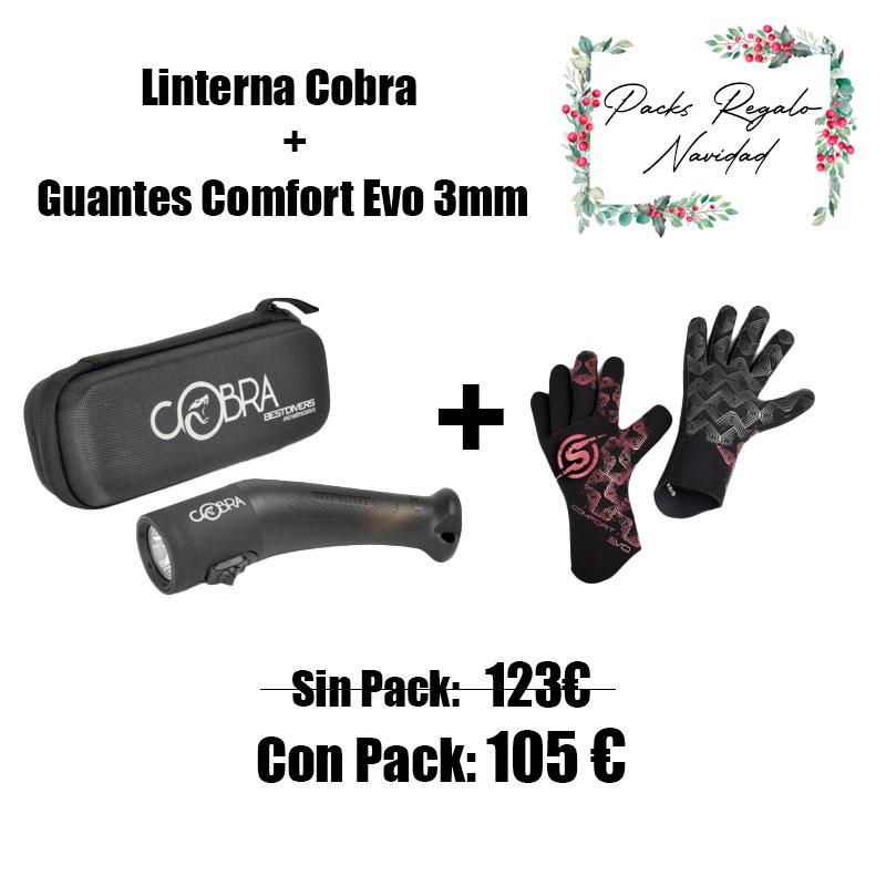 PACK LINTERNA COBRA + GUANTES COMFORT EVO