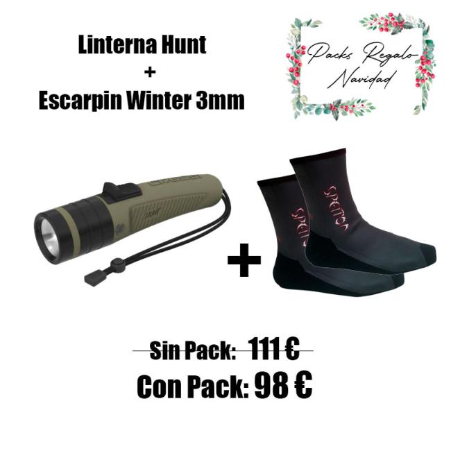 PACK LINTERNA HUNT + ESCARPIN WINTER 3MM
