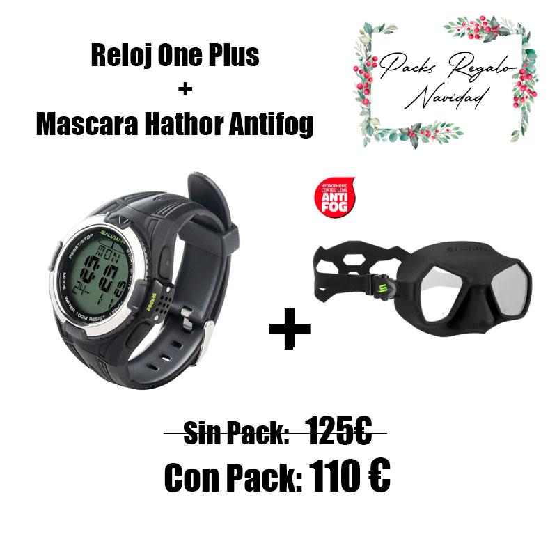 PACK RELOJ ONE PLUS + MASCARA HATHOR ANTIFOG