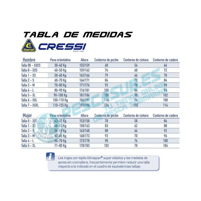 TRAJE APNEA 5MM CRESSI
