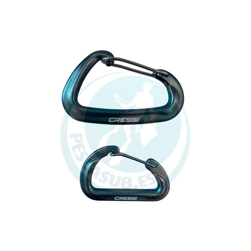 MOSQUETON ALUMINIO CIERRE INOX CRESSI