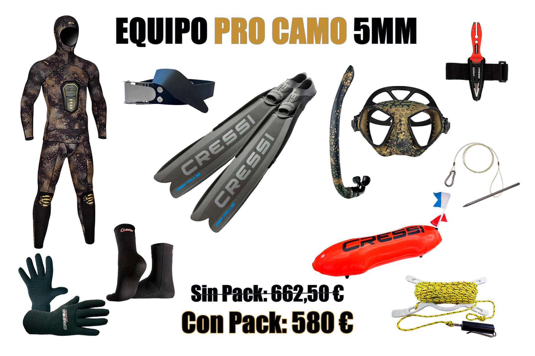 PACK EQUIPO COMPLETO PRO CAMUFLAJE 5MM