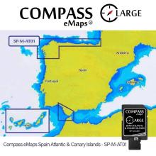 CARTOGRAFIA COMPASS eMAPS SPAIN ATLANTIC & CANARY ISLANDS