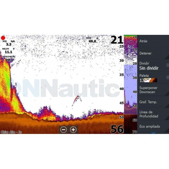 TRANSDUCTOR POPA CONECTOR AZUL 7 PINES 50/200 455/800 + DOWNSCAN