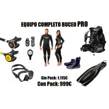 PACK EQUIPO COMPLETO BUCEO PRO